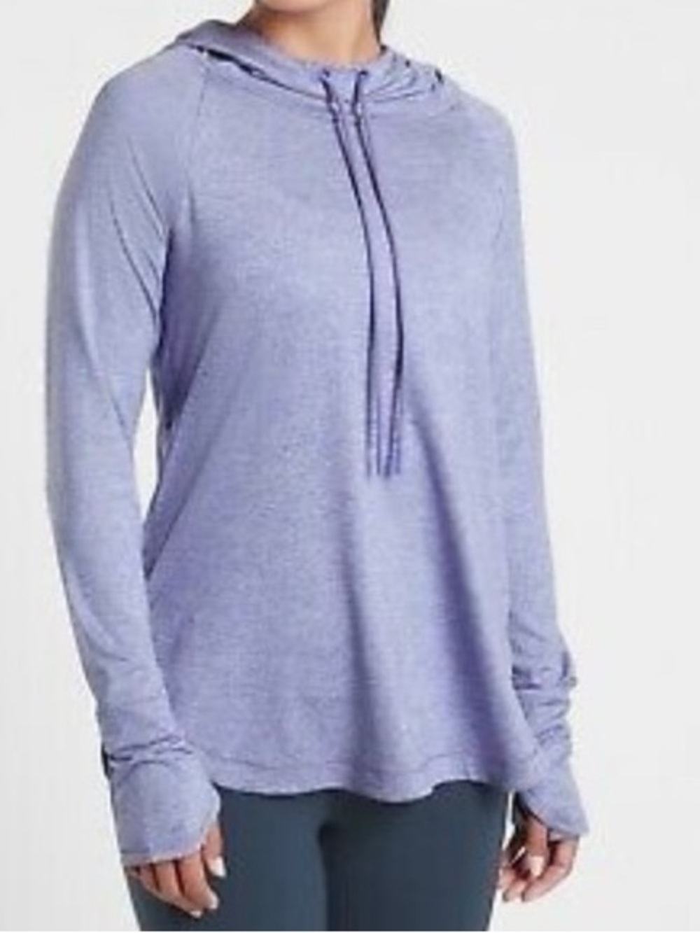 Athleta Women’s Uptempo Hoodie in Periwinkle Heather, Size Small
